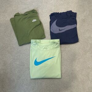 Nike Kids Shirts in Green, Blue, and Navy
